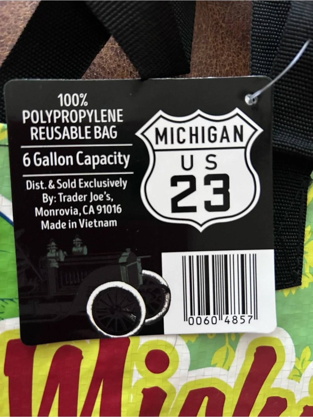 Trader Joe’s 2024 Michigan Reusable Grocery Bag